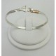 RA8MBS Sterling Silver Sailboat Bangle with 14kt Wrap