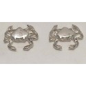 RA579PERS Sterling Silver Crab Earrings