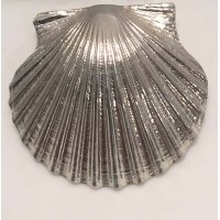 RA381PS Sterling Silver Large Scallop Shell Pendant
